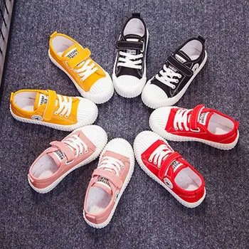 

Children's Shoes Boys and Girls Low-top Canvas Shoes 2020spring and Autumn Breathable Anti-skid Shoes
