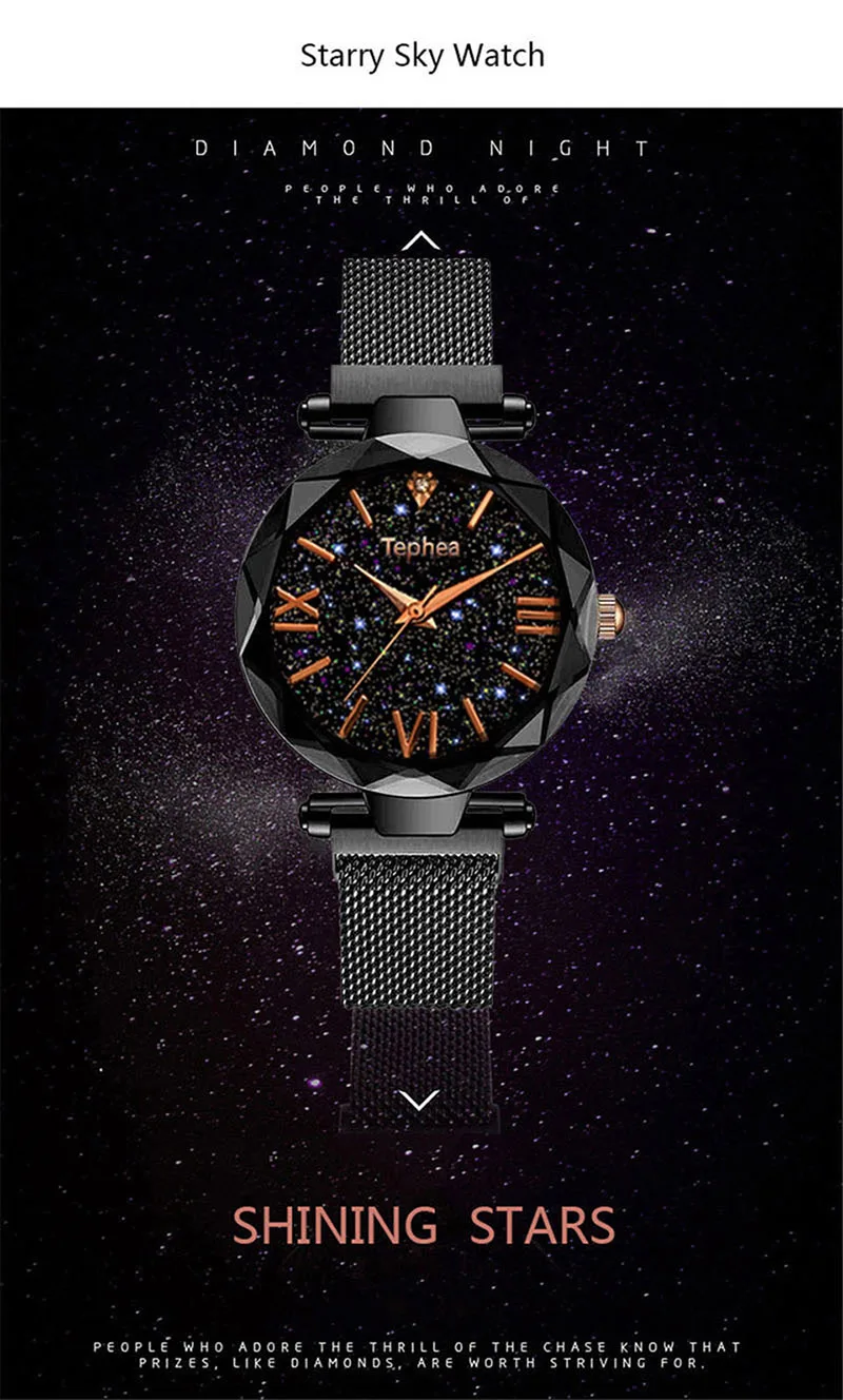 Luxury Women Watches Magnetic Starry Sky Female Clock Quartz Wristwatch Fashion Ladies Wrist Watch reloj mujer relogio feminino (10)