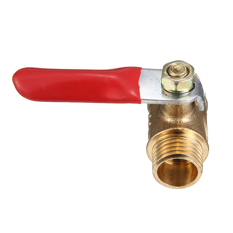 Латунный шаровой кран с красной ручкой 1/4 дюйма|ball valve|brass ball valvemale valve |