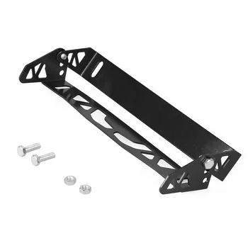 

Bumper JDM Adjustable Mounting Universal Black Aluminum Alloy License Plate Bracket Accessories Relocator Adapter Easy Install