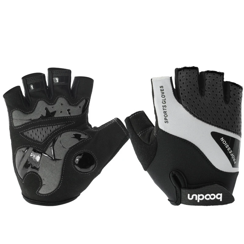 1 Pair Men Women Bicycle Cycling Half Finger Gloves Non-slip Shock Absorption Warm locking Designed