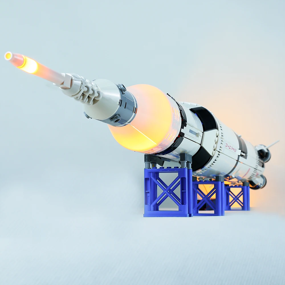 LED Light Kit for Ideas 21309 The Apollo Saturn V Launch Vehicle 16032 Building Blocks Model DIY Toys Set Not Building Blocks — view 5