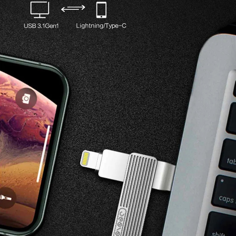 USB диск Youpin Jesis U Disk с двумя интерфейсами 3 1 металлический 32/64/128 ГБ|Смарт-гаджеты| |