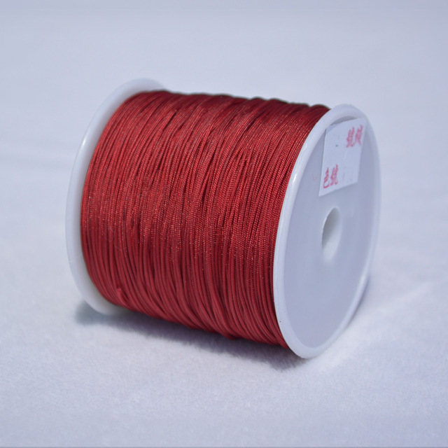 No 72 jade thread red rope hand-knitted rope Chinese knot wire tassel/bracelet braided thread/diy material thread