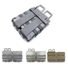 Тактическая сумка для аксессуаров(7,62) двойная коробка для быстрого набора среднего размера, коробка для аксессуаров для тактического жилета, коробка для аксессуаров для двойного быстрого крепления