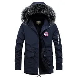 Зимняя куртка для мужчин Мода Новое поступление повседневное толстые теплые s пальто для будущих мам мужские парки с ш