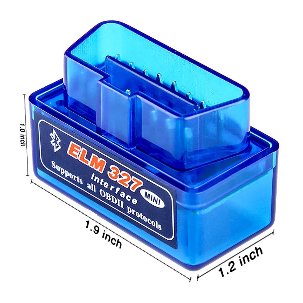 Мини ELM327 Bluetooth V2.1 V1.5 OBD2 автомобильный диагностический инструмент для Android/Symbian/Windows PC OBDII протокол BT код ридер