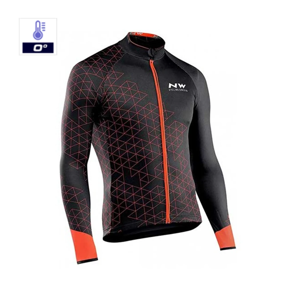 only jerseys Northwave теплая Зимняя Теплая Флисовая велосипедная одежда NW Мужской трикотажный костюм для езды на велосипеде MTB Одежда комбинезон комплект - Цвет: only jerseys