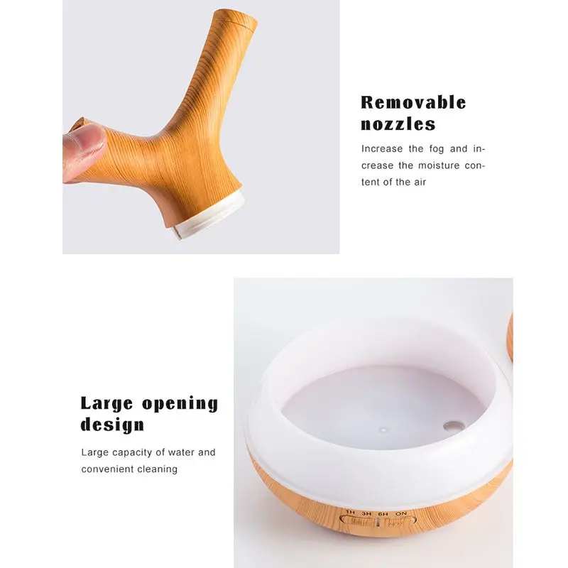 Us Plug 400Ml Branch Essential Oil Diffuser Mini Aroma Lamp Mist Maker Electric Ultrasonice Aroma Air Humidifier Diffuser