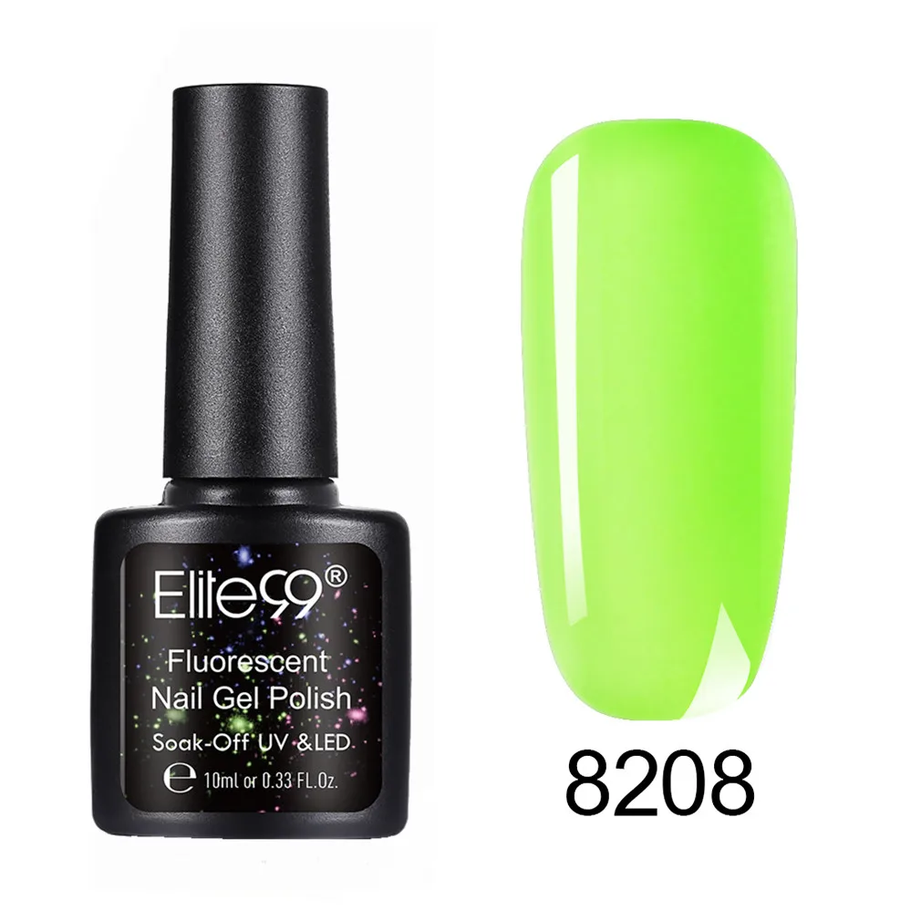 8208 Elite99 Гель-лак Набор UV Vernis Полупостоянный праймер верхнее покрытие 10 мл телесный гель лак для ногтей, маникюр гель лак PolishesNails - Цвет: 8208
