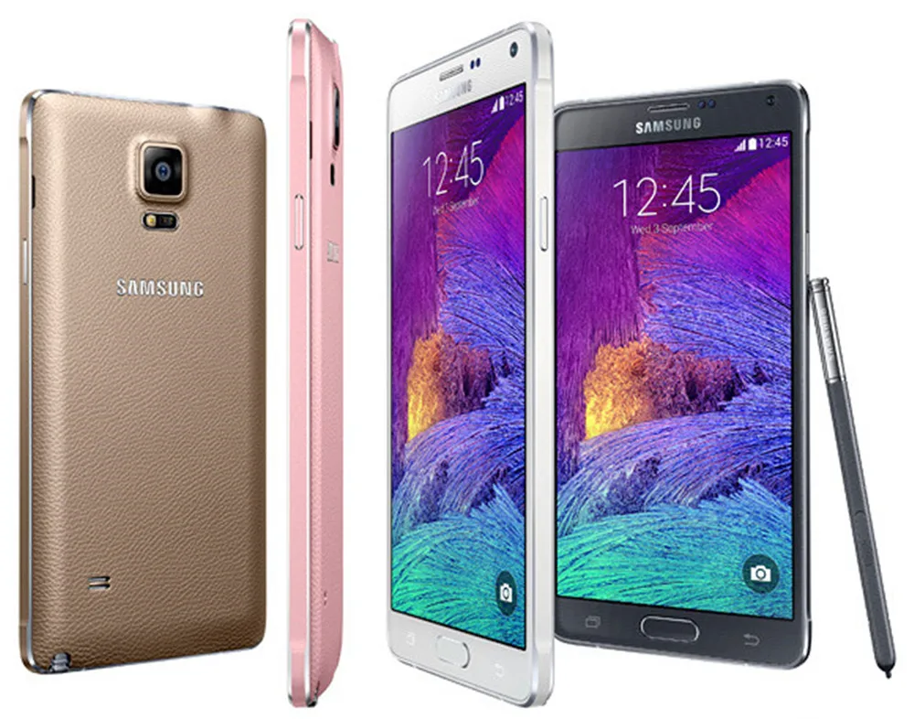 Samsung Galaxy Note4 N910F разблокированный смартфон четырехъядерный 5,7 дюймов 32 Гб Поддержка NFC с отпечатком пальца