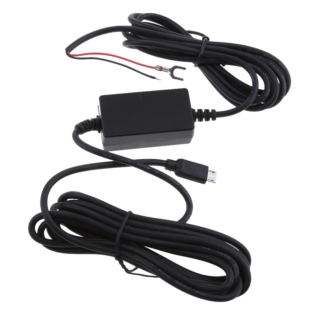 Micro USB Cable Car Charger For Camera Recorder DVR Exclusive Power Box 3A