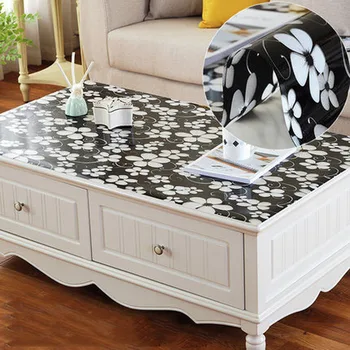 

PVC Tablecloth Table cloth Transparent Kitchen Dining table cover tablecloth for rectangular table Glass Soft Tablecloth 1mm