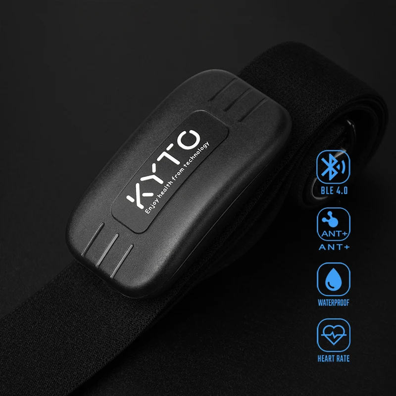 KYTO-Sangle de poitrine Bluetooth 4.0 ANT, moniteur de fréquence cardiaque,  ceinture de fitness, capteur intelligent, équipement étanche pour salle de  sport, sports de plein air - AliExpress