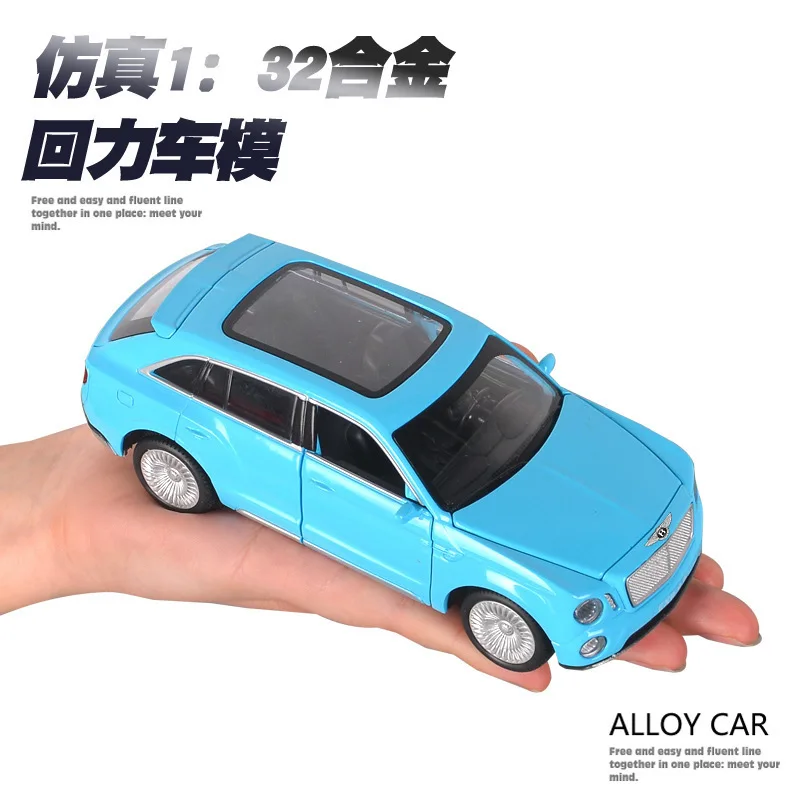 

Hot Sales Jiaye 1: 32 Bentley Alloy Car Model Metal Door Opening Warrior Sound And Light Toy Car Vb32
