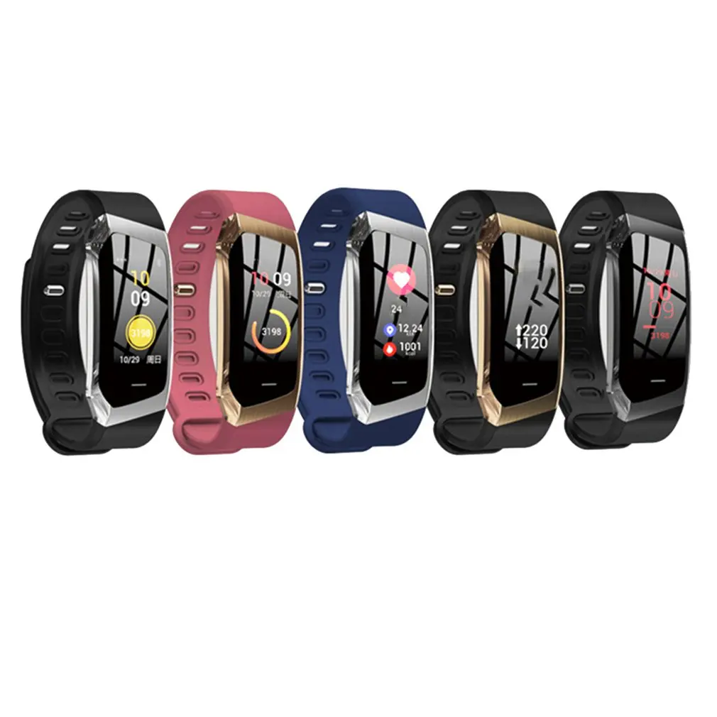 

E18 Smart Wristband Oximeter Touch Screen Magic Color Swim Detect Heart Rate