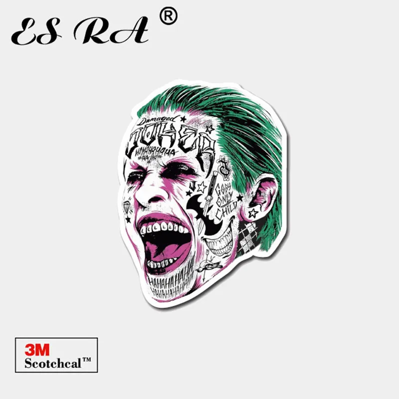 

Waterproof Decals 3M Car Stickers Suicide Squad Stickers Jokers DC Anime Pegatinas Outdoor Laptop Luggage Skateboard Decorate