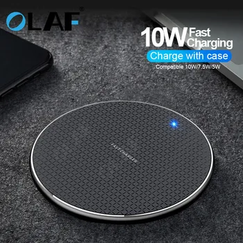 

OLAF 10W Wireless Charger QC3.0 USB Phone Fast Charging Pad for Samsung Galaxy S9 S8 Plus Note 9/8 Fast Charge with Night Light