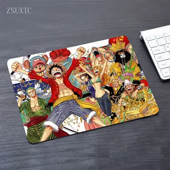 

One Piece Luffy Wallpaper Computer Mouse Pad Mousepads Decorate Your Desk Non-Skid Rubber Pad mini Mouse Pad