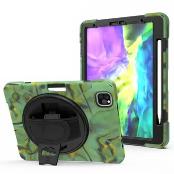 

Case For iPad Pro 11 2020 Kids Safe Shockproof Heavy Duty Silicone Hard Cover kickstand Hand bracel For iPad Pro 11 2018 Tablet
