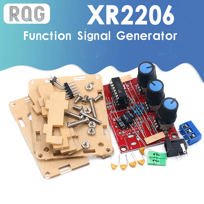 XR2206 Function DIY Kit Sine/Triangle/Square Output 1Hz-1MHz Signal Generator 