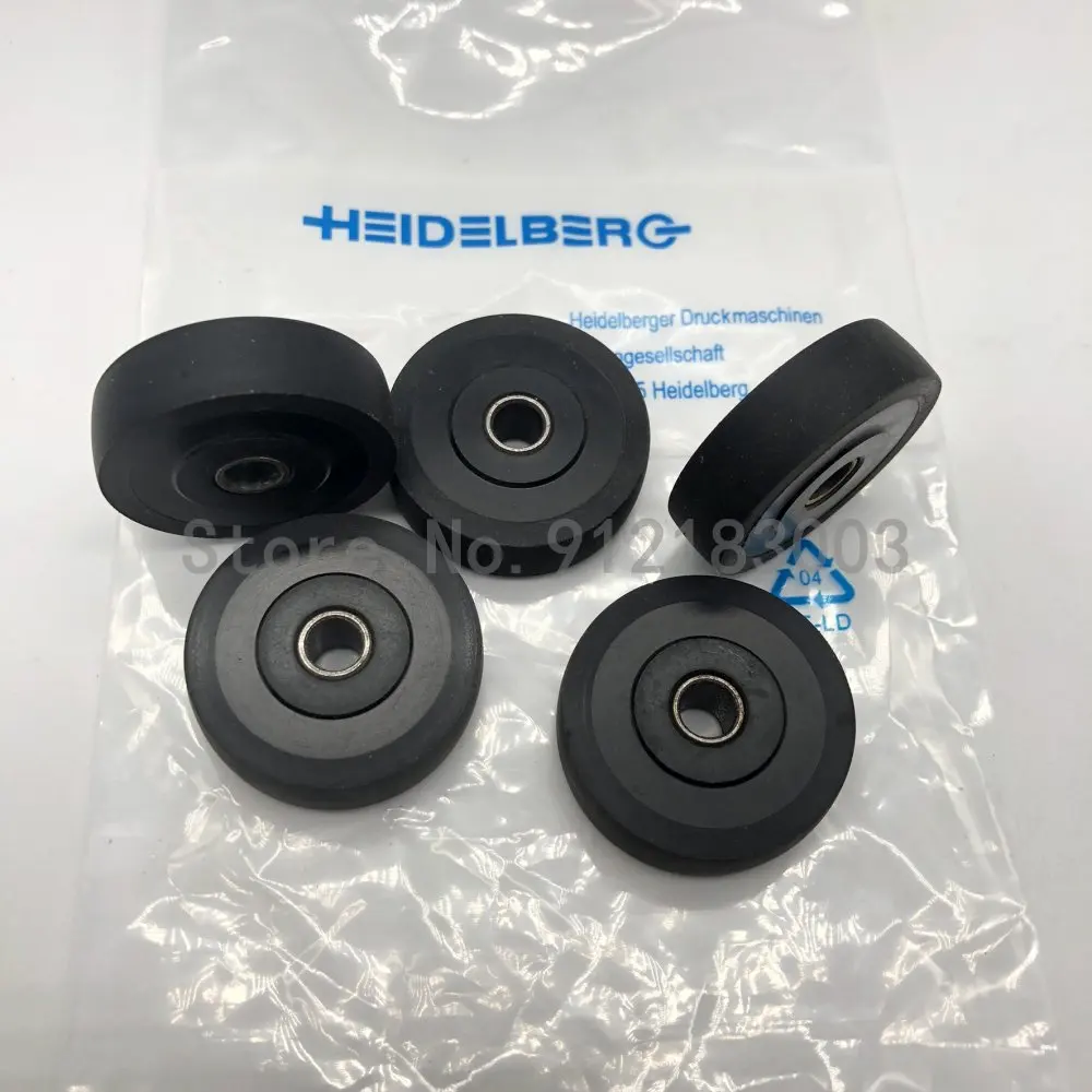 최고의 품질 89.016.236 SM102 인쇄기 휠 하이델베르그 SM52 고무 롤러 피더 6x32x10mm