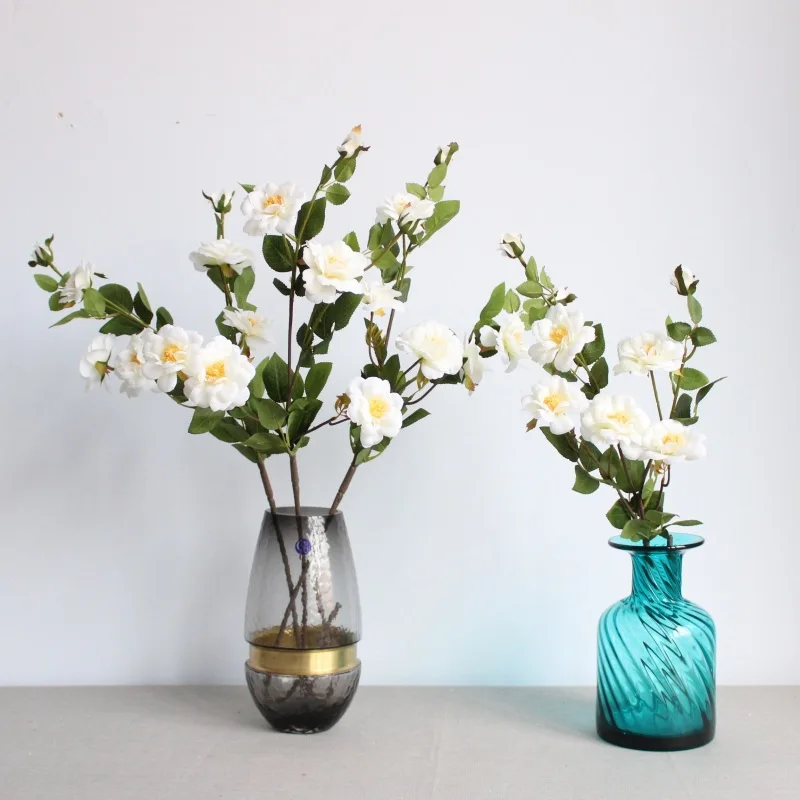 

Original Factory Genuine Product Iceberg China Rose Foreign Trade Single Rose Home Wedding Props Artificial Flower Decoration Im