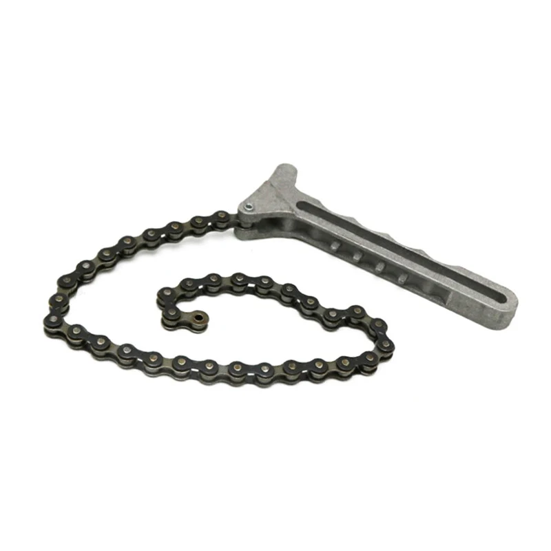 

1pcs Oil Chain Wrench Oil Fuel Filter Filters Remover Tool Car Engine Oil Filter Chain Wrench Grip Spanner Plier Remover Tool
