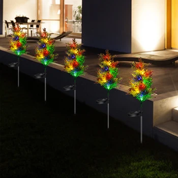 

2pcs/set Solar Home LED Lighting Landscape Lights Lawn Light Courtyard Decor Floor Plug Plant Light Garden Decoration Lawn Light