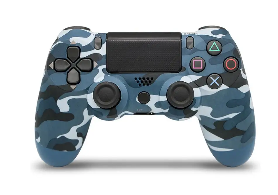 blue camouflage b Ps4 беспроводной Bluetooth пресс-Контроллер Dualshock для sony Playstation 4 US Вибрационный джойстик геймпады для игровой станции 4 - Цвет: blue camouflage b