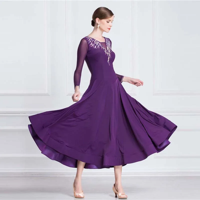 M-18228 Women ballroom dance training dress women sexy salsa arabic dance dress standard for ballroom dancing for children