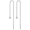 MinaMaMa acier inoxydable longue chaîne mince gland boule étoile papillon goutte boucle d'oreille pour femme enfileur boucles d'oreilles bijoux de mode