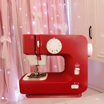 

Sewing Machine Portable Mini Desktop Foot Pedal Night Light Electric Household Straight Line Cutter Automatic Winding Mending