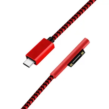 

1.8m Usb Type-C Power Supply Charger Adapter 15v 3A Pd Fast Charging Cable For Microsoft- Surface Pro 3 4 5 6 7