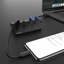 HC421 10gbps USB 3.1 Gen 2 Type C Adaptateur de CONCENTRATEUR 4 Ports Mâle à Femelle USB C à USB De Séparateur pour Accessoires Informatiques