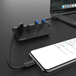 HC421 10gbps USB 3.1 Gen 2 Type C Adaptateur de CONCENTRATEUR 4 Ports Mâle à Femelle USB C à USB De Séparateur pour Accessoires Informatiques 