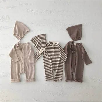 

Baby Boys Clothes Newborn Baby Romper Jumpsuit With Hat Cotton Baby Clothes Infant Toddler Baby Girl Boy Romper Baby Outfits