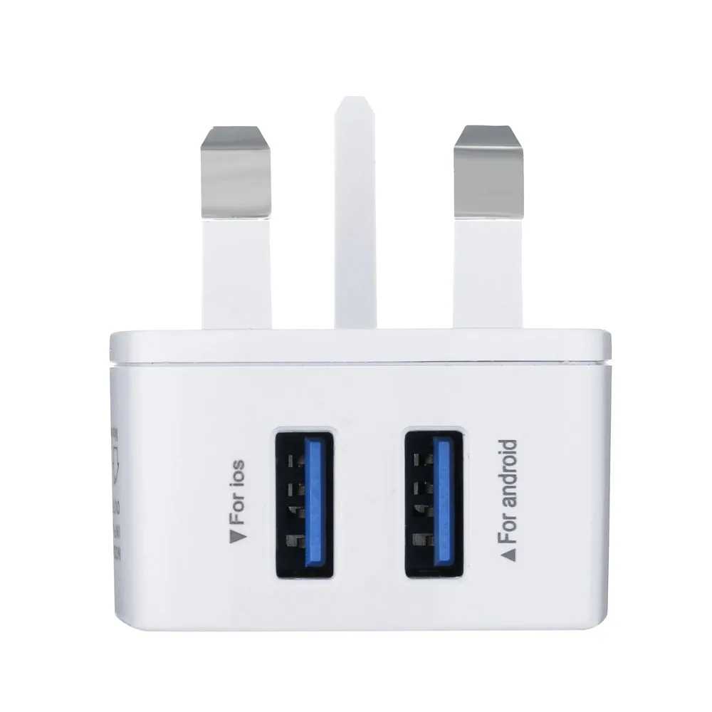 Универсальное зарядное устройство MOSUNX 5V 3.1A UK 2 port USB2.0 для зарядки смартфонов iPhone