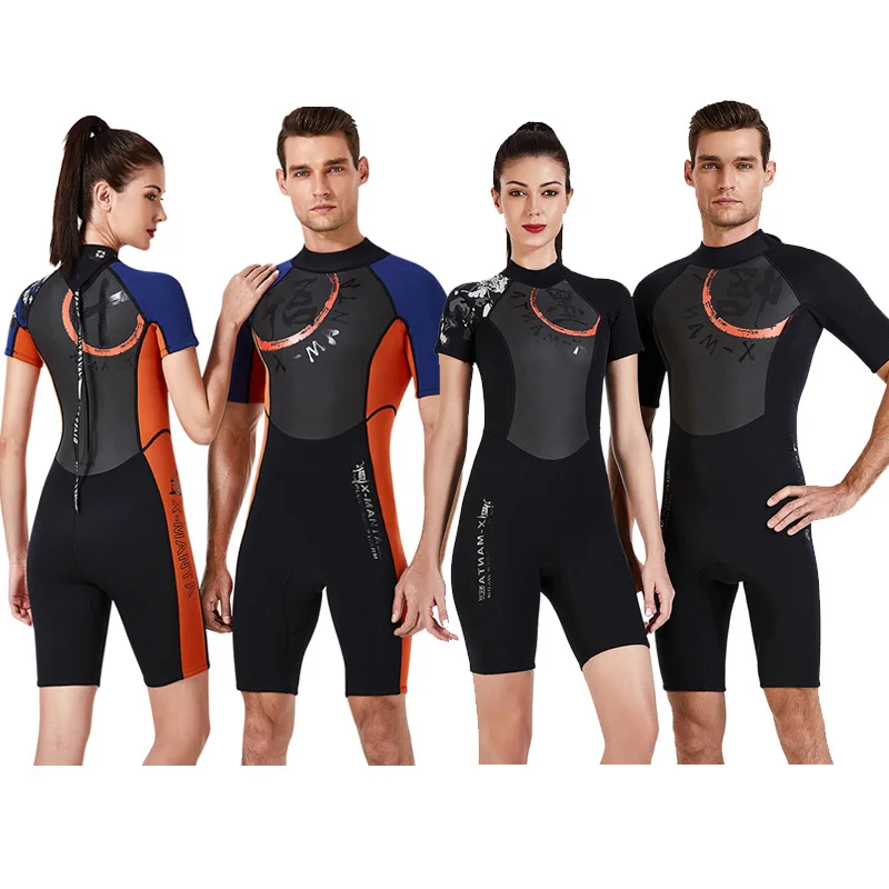 Men WetSuit 3mm Full Body Suit One-piece Diving Suit Surf Snorkeling Swimwear