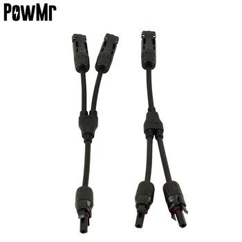 

PowMr MCY-BN2 Connectors IP67 Waterproof Male And Female Solar Panel Cable Connector 2 to 1 Branch Connector