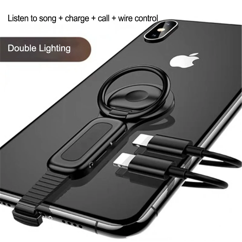 

iPhone Stand for iPhone 7 8 XR XS MAX X Audio Charger for iPhone Headset Adapter