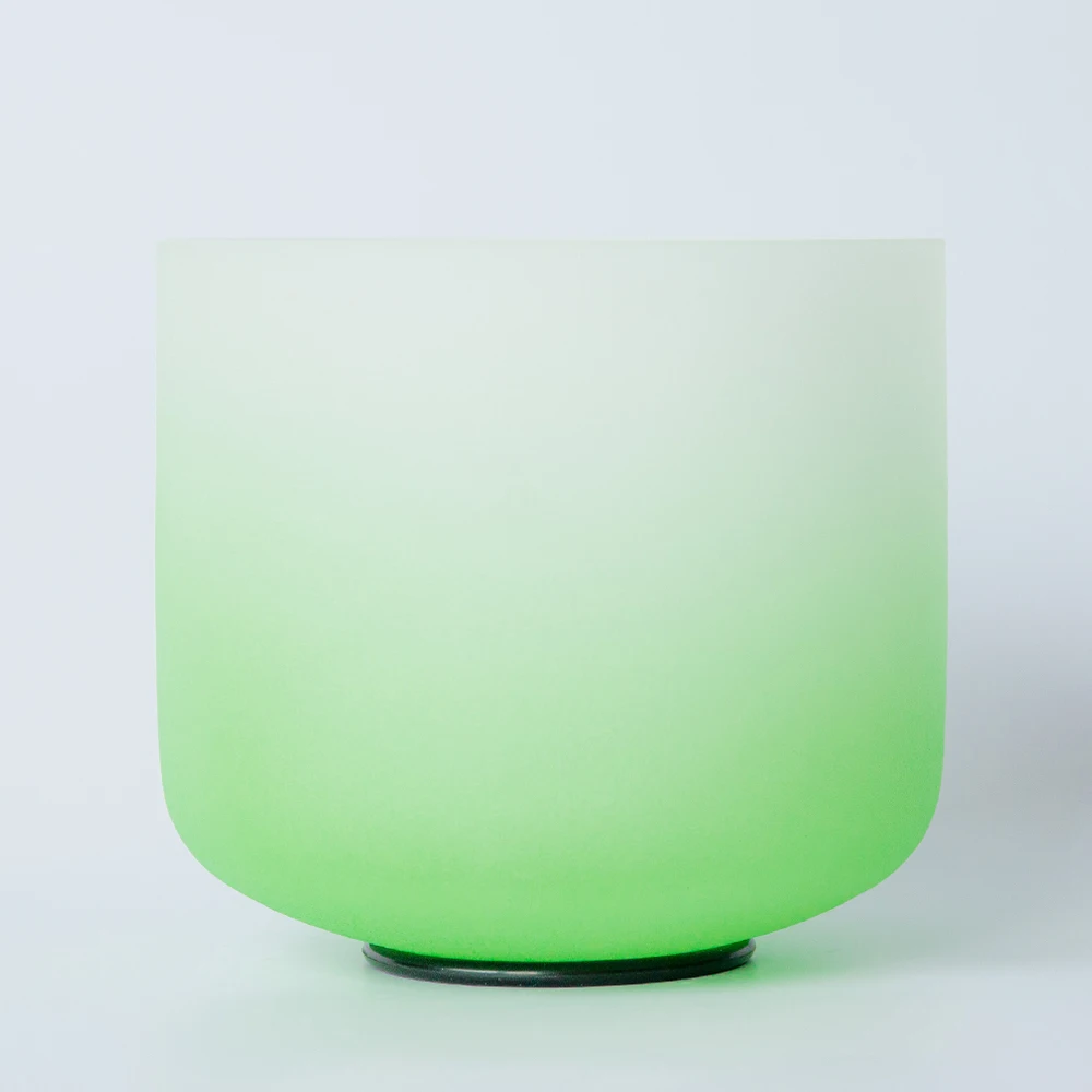 Новинка 8 дюймов полузеленый цвет F Note медитация Матовый Кварцевый Кристалл