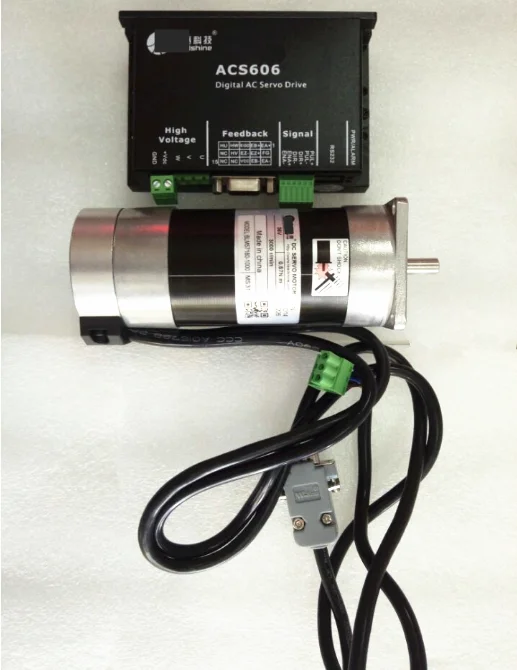 Оригинальный 90W DC бесщеточный привод Сервомотора комплект BLM57090-1000 + ACS606 57 мм 3000