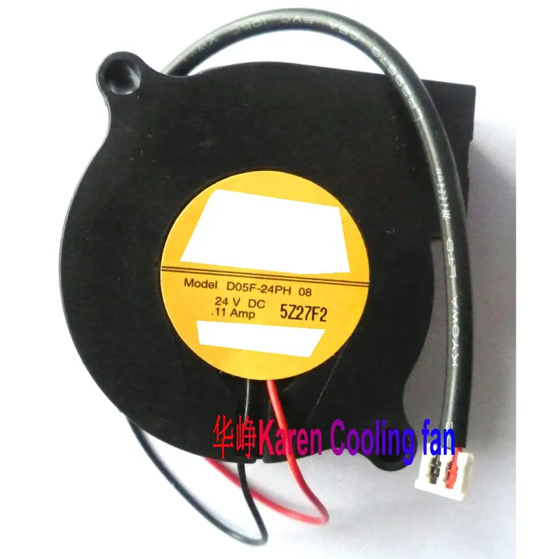 Вентилятор охлаждения HZDO ndc 5 см 5015 24 В 0.11A GAMMA26 D05F-24PH 08 2 провода | Компьютеры и офис