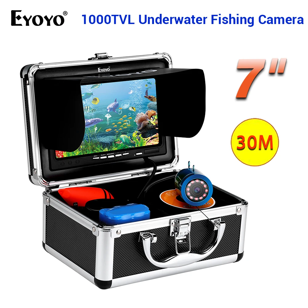 Eyoyo 30 м 1000TVL HD Профессиональный рыбопоисковый прибор для подводной рыбалки