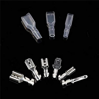 

Bare End Plug Spring Insulated Terminal Block Wire&Cable Connector Terminal Block Kit box 120/270Pcs 2.8/4.8/6.3mm