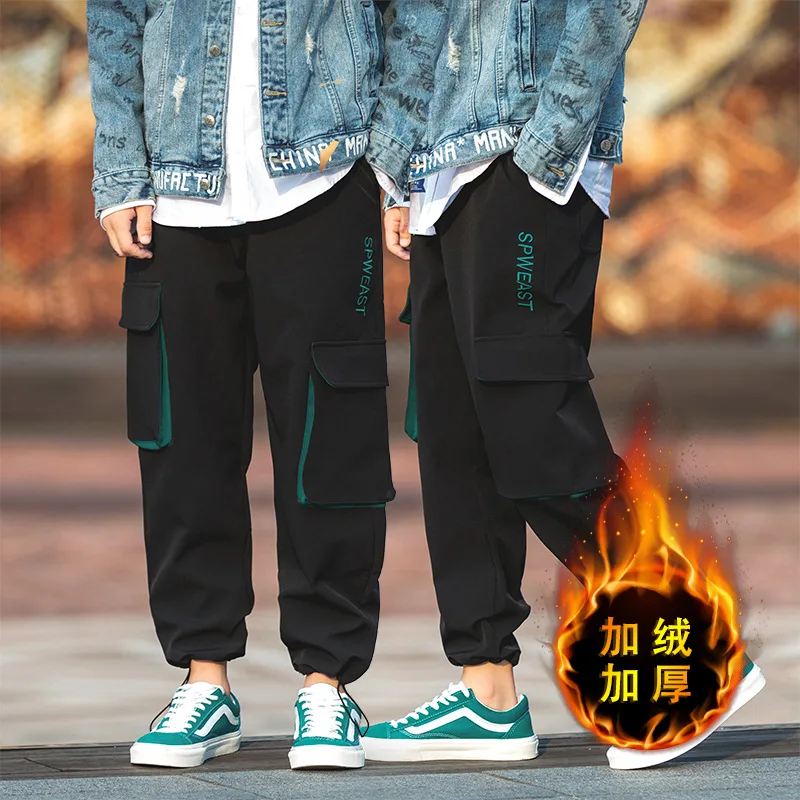 

Northern Boundary Men'S Wear Shu 2019 New Style Japanese-style Casual Pants Men Autumn And Winter Brushed And Thick Multi-pocket