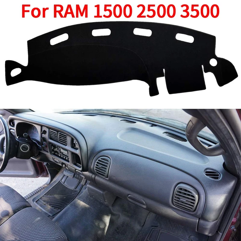 Чехол для приборной панели черный ковер чехол подходит под заказ Dodge Ram 1500 2500 3500 1998