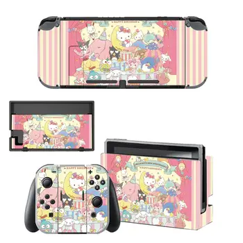 

Vinyl Skin Protector Sticker Sanrio My Melody Skins for Nintendo Switch NS Console + Controller + Stand Holder Dock Sticker