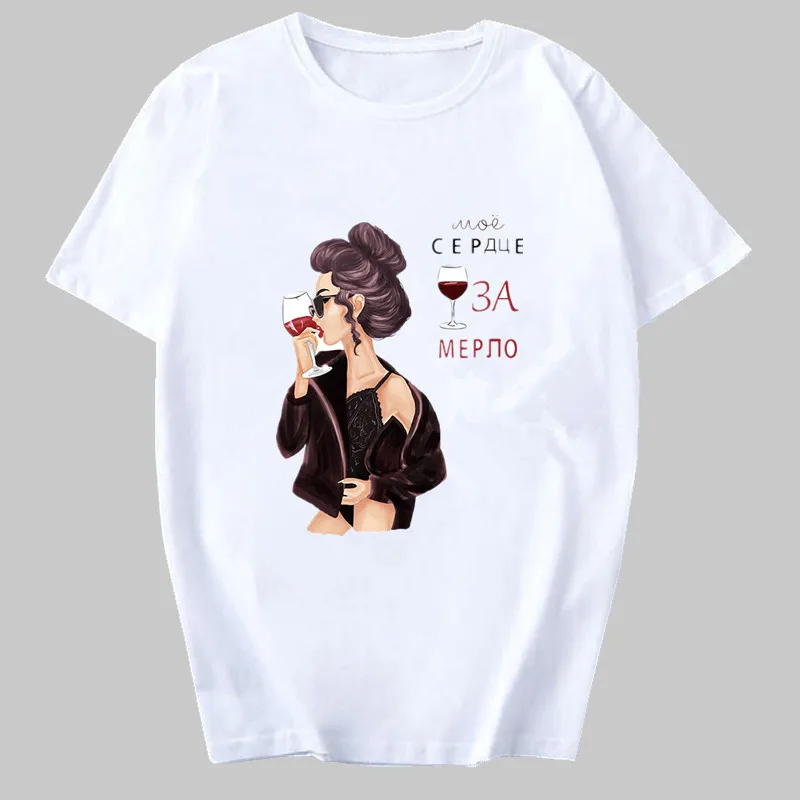 Cool Melanin Black Girl Print Female T-shirt Harajuku T-shirts for Women Summer Hip Hop T Shirt Punk Tee Shirt Femme Vogue Top